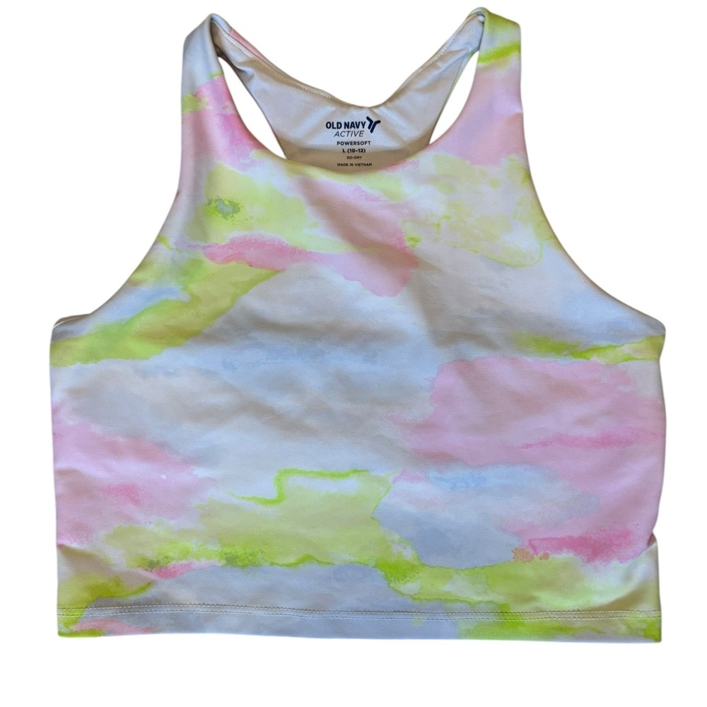 Old Navy Active Pastel Tie-Dye Tank and Short Set‎ / Size 10-12 - Picture 3 of 5